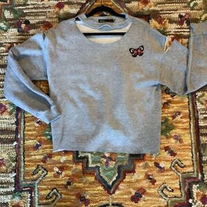 ‎John Eshaya Distressed Sweatshirt 🦋